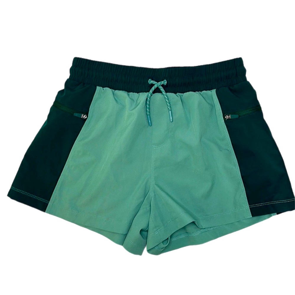 Never Not Hustling | 2 Tone Green StretchTech Quick Dry Shorts | Size XL (14-16)